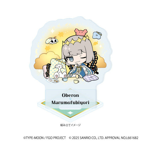 『Fate/Grand Order×サンリオキャラクターズ』アクリルスタンドプレート27/オベロン×まるもふびより(コラボイラスト)
